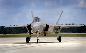 Joint F-35 "Lightning II" operations at Eglin Air Force Base, Florida