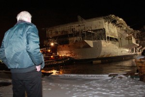 USS Forrestal Departure from Philadelphia